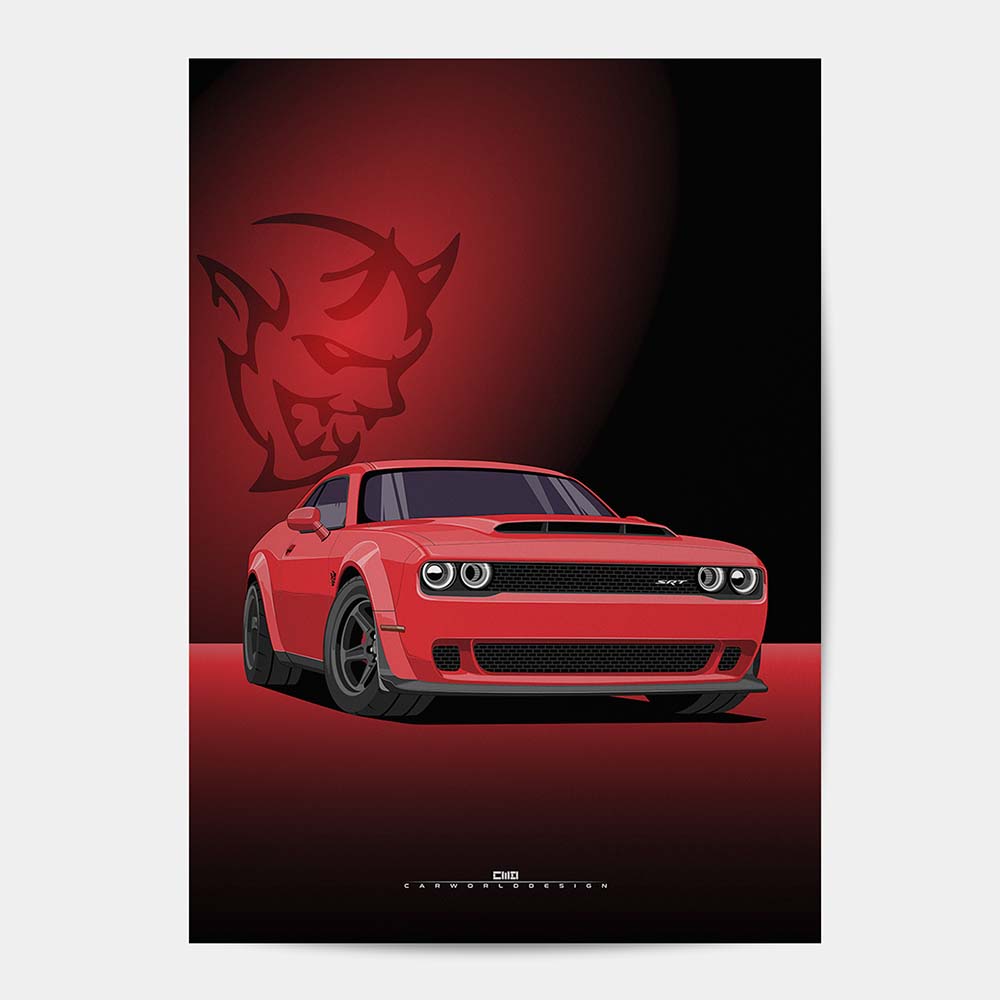 Cool poster of Dodge Demon poster